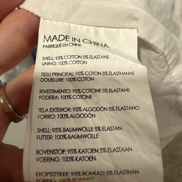 Club Monaco Striped Long Sleeve Mini Shirt Dress with Open Back size 0 - Picture 5 of 6